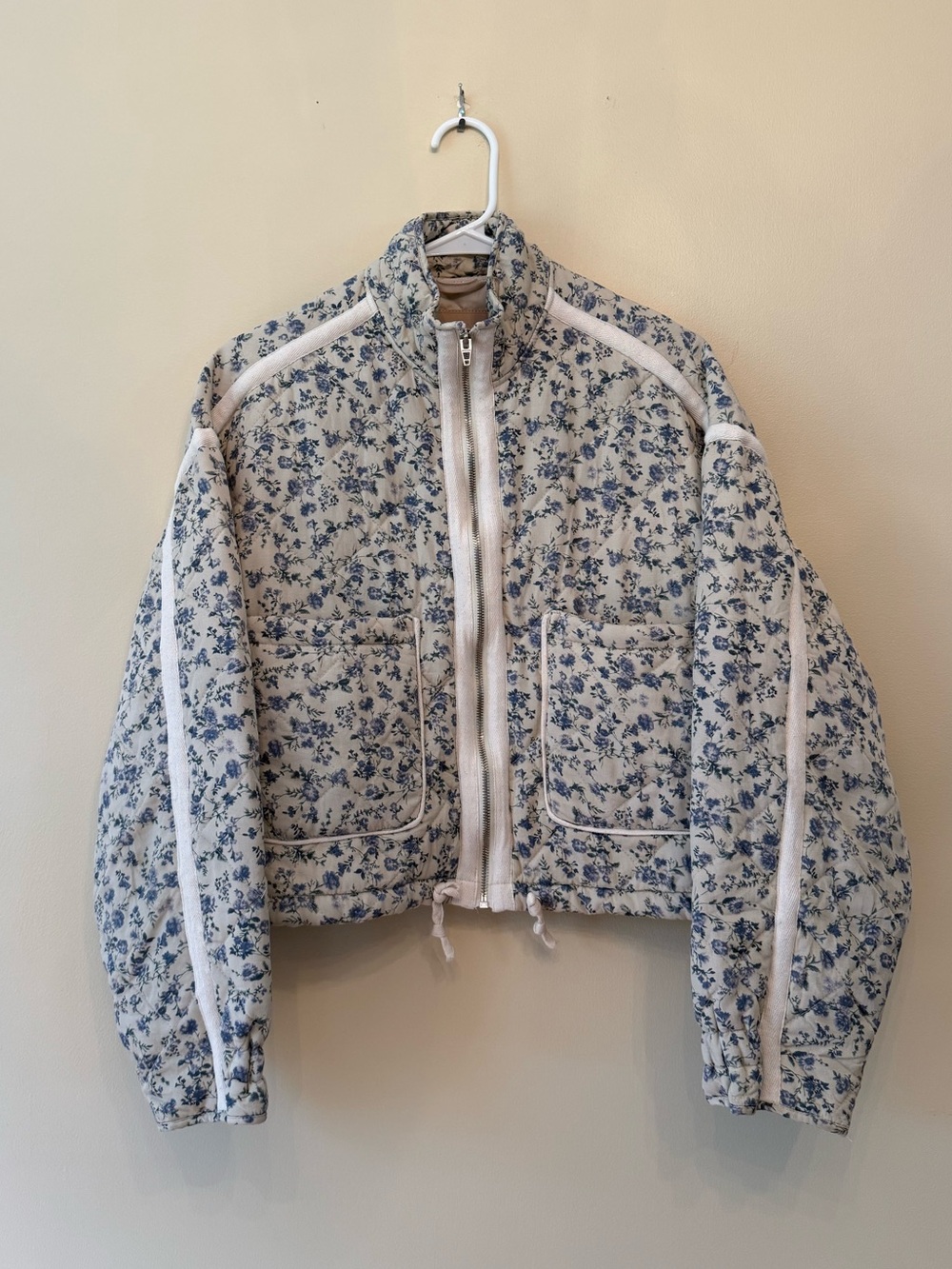 BLANKNYC Bloom Bash Quilted Bomber Jacket